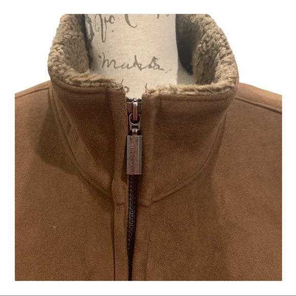 Weatherproof Garment Light Brown Microsuede Sherpa Jacket size XL - Picture 4 of 10